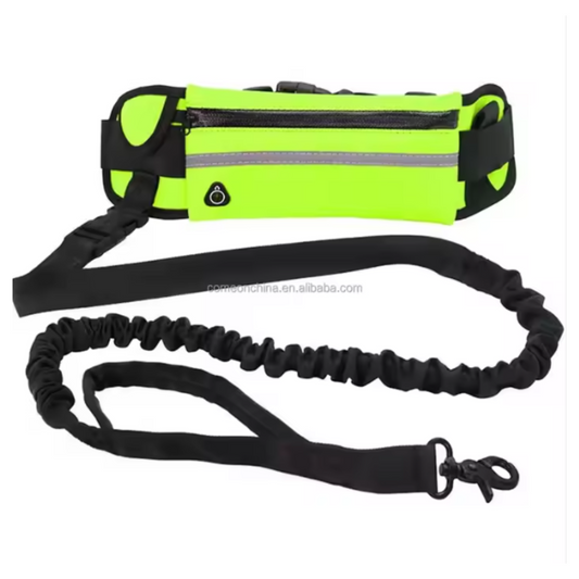 Correa manos libres retráctil + Canguro reflectivo