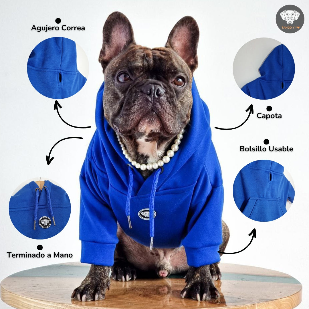 Hoodie Italiano Azul