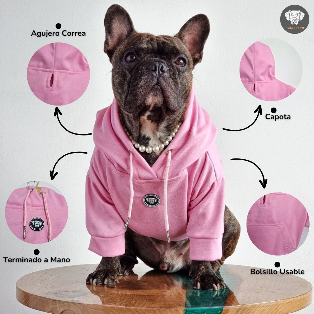 Hoodie Italiano Rosado