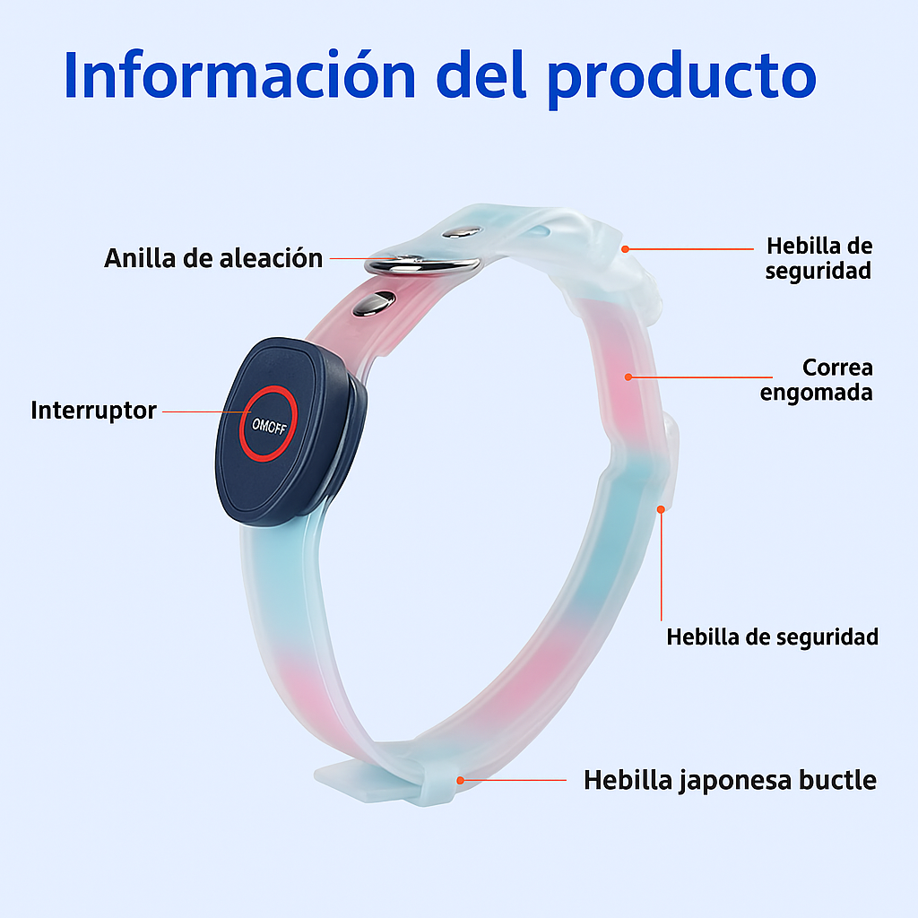 Set correa + collar luz led