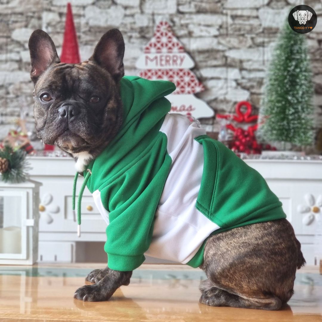 Hoodie Navideño Verde Blanco 🎄