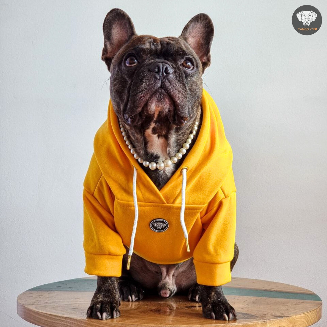 Hoodie Italiano Amarillo Quemado