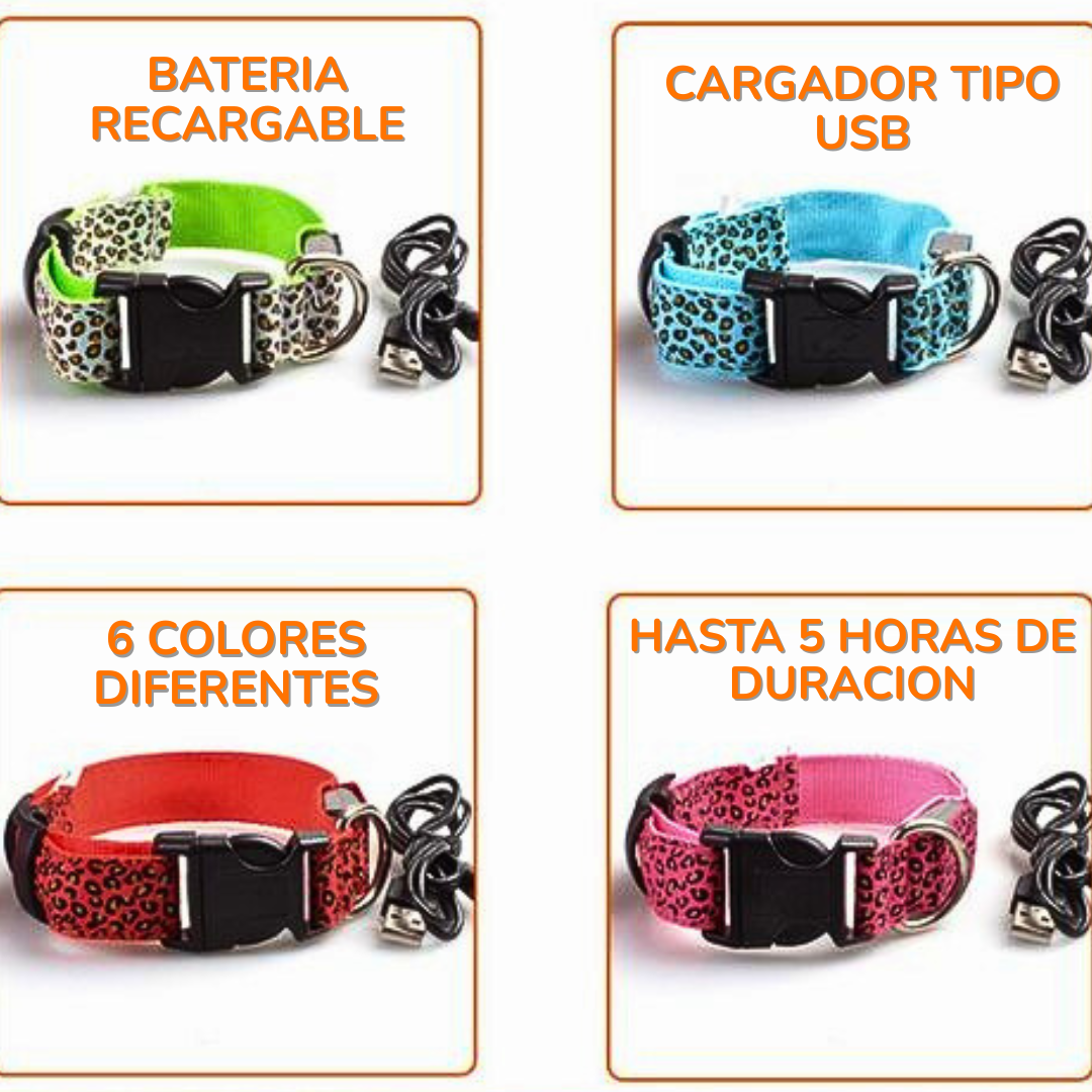 Collar Animal Print Led
