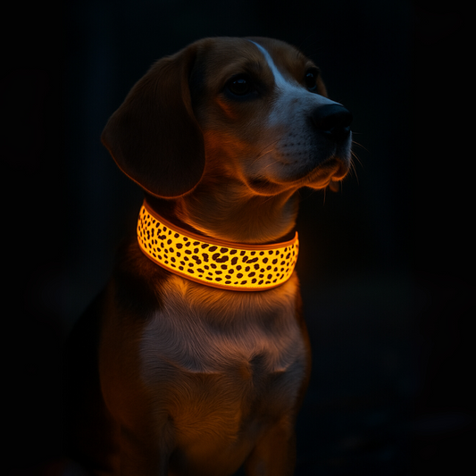 Collar Animal Print Led
