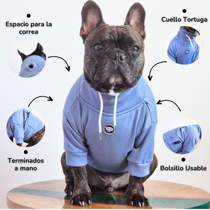 Hoodie Egipcio Azul Cielo